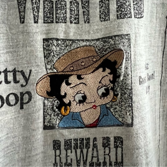 Vintage 90s Authentic Wanted Betty Boop Rare Toon Time Mens Size Large Shirt - Picture 7 of 8